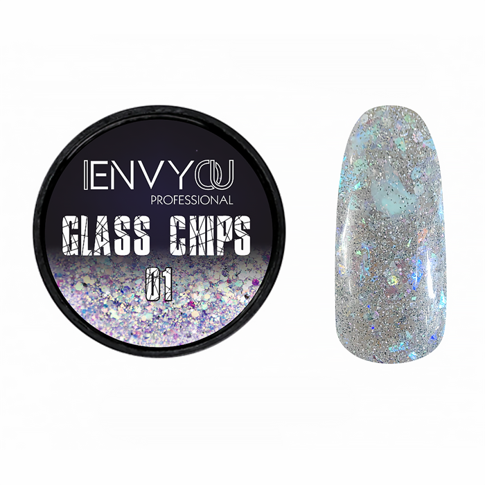 Декоративный гель для ногтей I Envy You Glass Chips 01, 6 г EY/GC01 - фото 524243