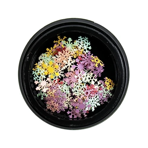 Дизайн Colored snowflake Снежинка bl/D6