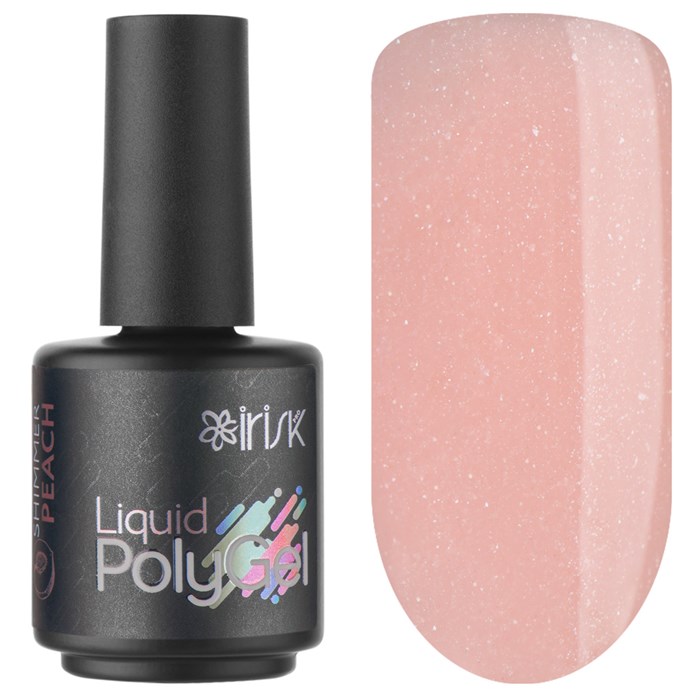 Жидкий полигель IRISK Liquid PolyGel 10 Shimmer Peach, 18 мл М130-95-10 - фото 525827