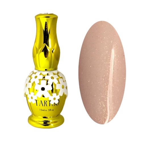 Каучуковая база для ногтей Tartiso Rubber Base Shimmer Peach, 15 мл TRBSPE-15 - фото 528423