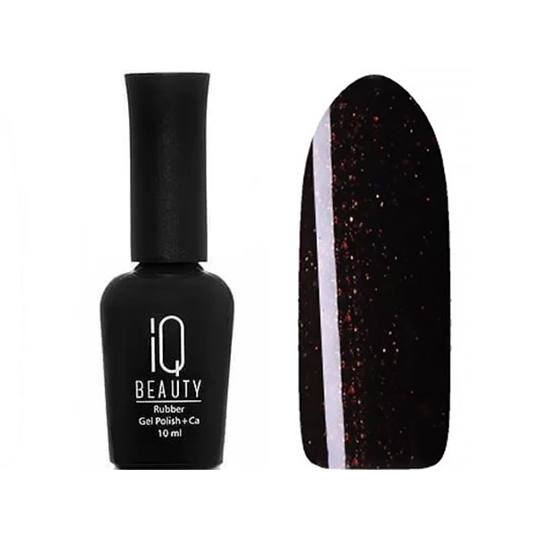 Каучуковый гель-лак IQ BEAUTY №106 с кальцием, 10 мл, INFLUENCER Black jewels IQGP106 - фото 528955