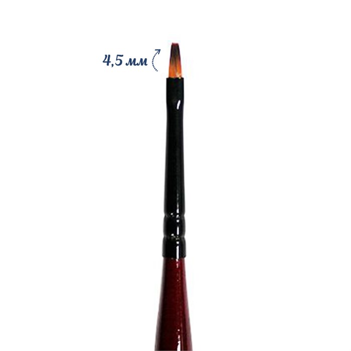 Кисть Roubloff синтетика плоская (контурная) №03 S08RB-3 - фото 529749