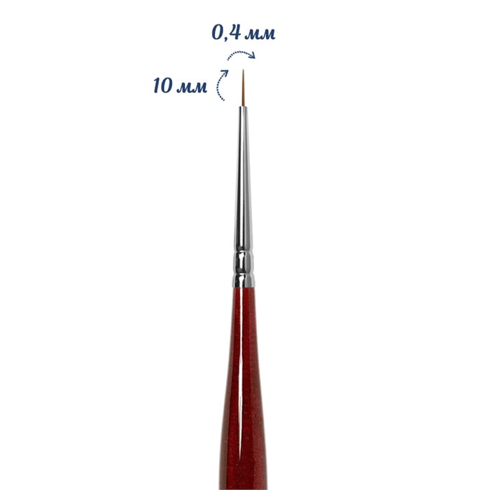 Кисть круглая Roubloff из волоса колонка №10/0 DK13R-10/0 - фото 530967