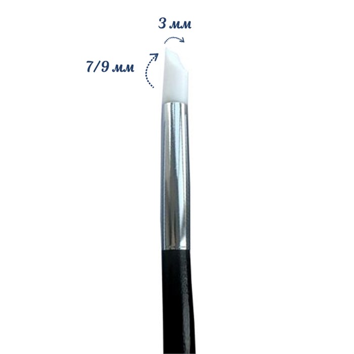Кисть силиконовая Фигурная тонкая K-sil05 - фото 531062
