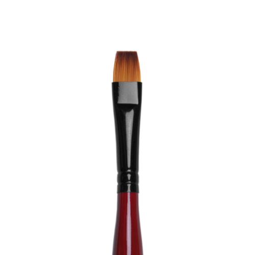 Кисть синтетика плоская (контурная) №08 Roubloff S08RB-8 - фото 531066