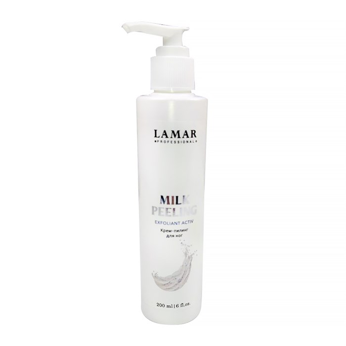Крем-пилинг для ног Milk peeling LAMAR Professional, 200 мл L0123 - фото 532304