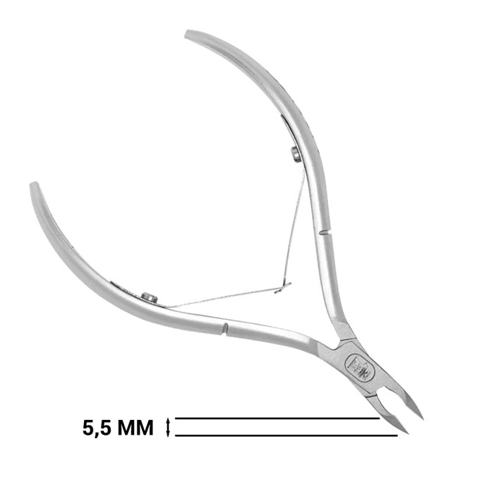Кусачки для кутикулы Hanzo Steel, лезвие 5,5 мм, длина инструмента 105 мм M 01/5.5 - фото 532590