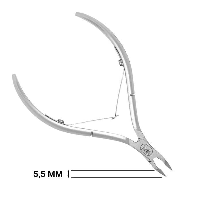 Кусачки для кутикулы Hanzo Steel, лезвие 5,5 мм, длина инструмента 105 мм M 01/5.5