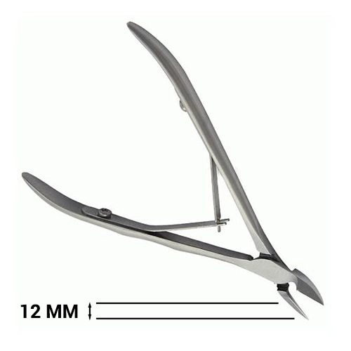 Кусачки для кутикулы Metaleks профессиональные с пружиной, матовые, 12 мм RCN-02
