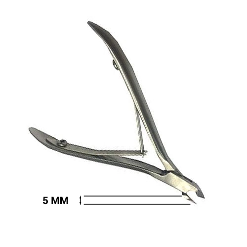 Кусачки для кутикулы Metaleks профессиональные с пружиной, матовые, 5 мм RCN-01