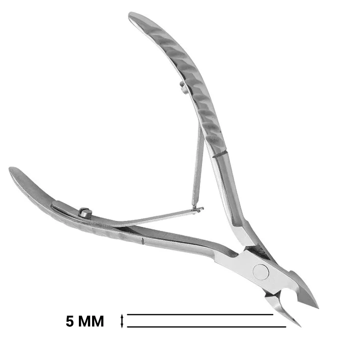 Кусачки для кутикулы Metaleks профессиональные, двойная пружина 5 мм RCN-125/7