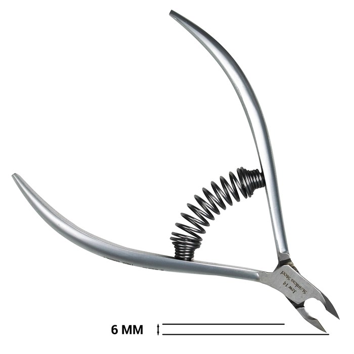 Кусачки для кутикулы Paie nail Full Jaw, 6 мм, пружина+ножницы в подарок P-13 - фото 532811