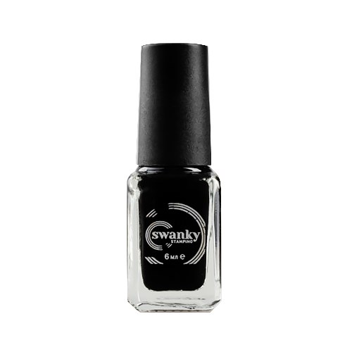 Лак для стемпинга Swanky Stamping S01 чёрный, 6 мл SSNPS01 - фото 534199
