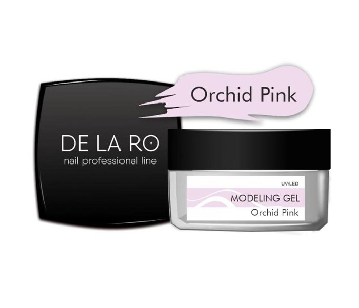 Моделирующий гель для ногтей однофазный Orchid Pink Delaro, 15 г Del/MgOr15 - фото 536762