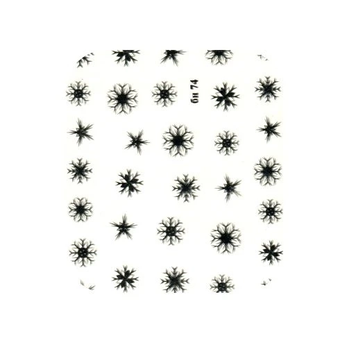 Наклейки переводные Снежинки IRISK №10 Д265-18-10