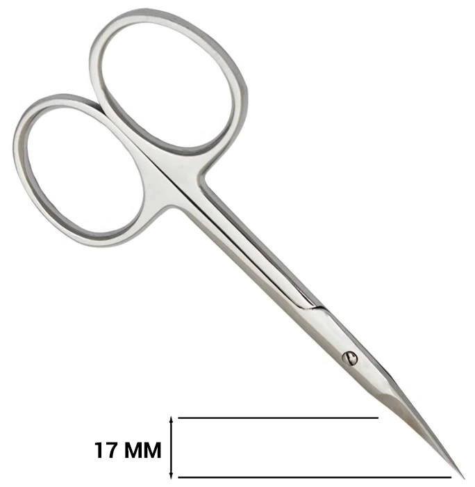 Ножницы для кутикулы Metaleks, 9,5 см RMS-01SM