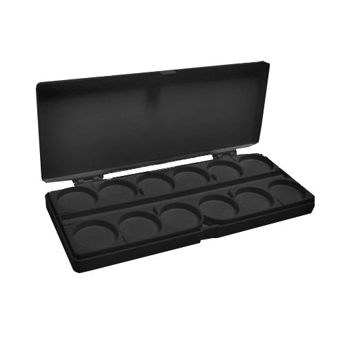 Палитра для красок двойная, черная (24) PK-24BL