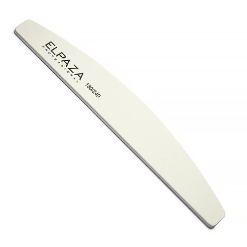 Пилка Elpaza Professional белая, форма - лодочка, абразивность 180/240 грит ep/1824WL