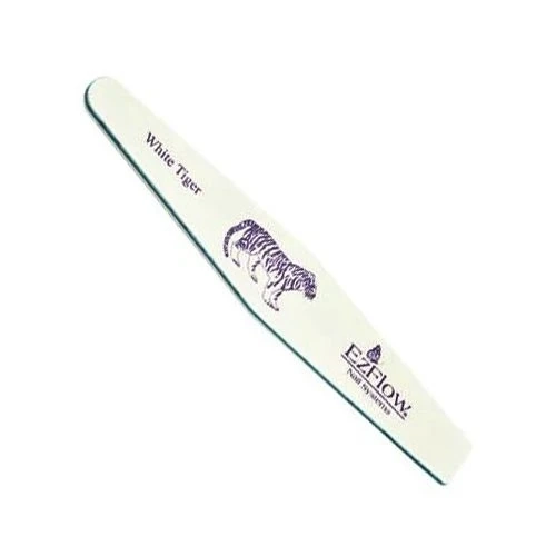 Пилка EzFlow White Tiger Pro File, для искусственных ногтей, абразивность 100/100 грит 28106