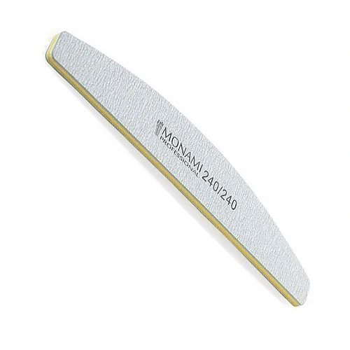 Пилка Monami, форма - лодочка, абразивность 240/240 грит mi/pl2424