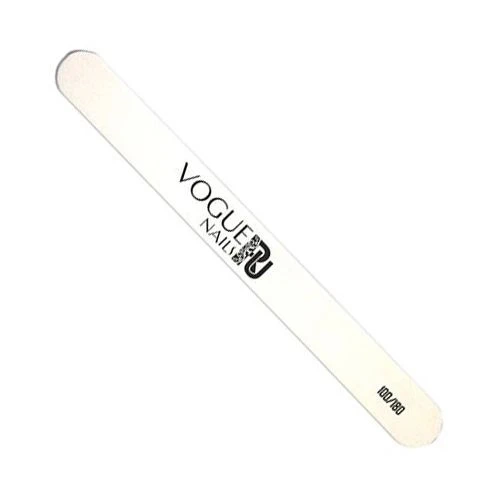 Пилка Vogue Nails тонкая узкая, абразивность 100/180 грит vg/S004
