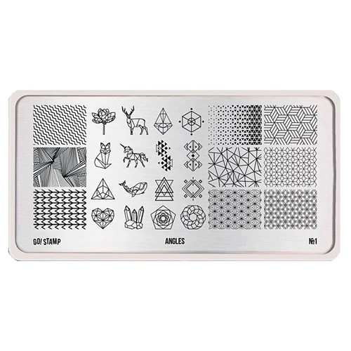 Пластина для стемпинга Go Stamp 01 Angles GS01PL