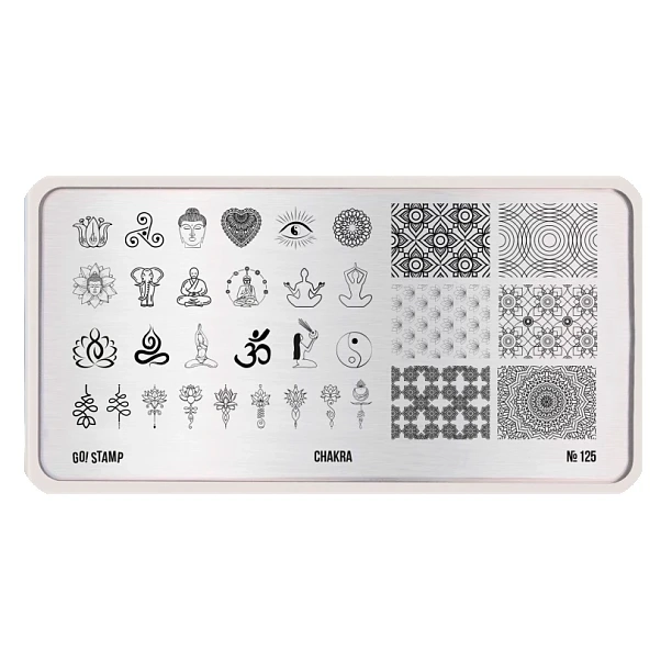 Пластина для стемпинга Go Stamp 125 Chakra GS125PL