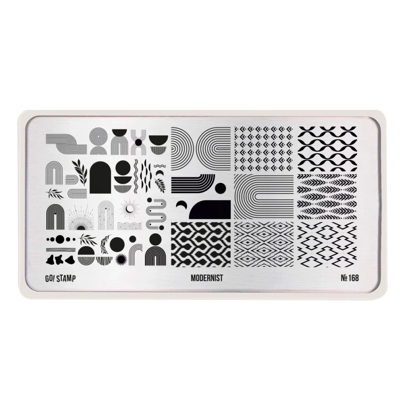 Пластина для стемпинга Go Stamp 168 Modernist GS168PL