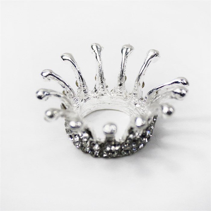 Подставка для кистей Silver Crystal, форма короны POT-77 - фото 545748