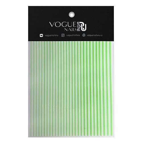 Силиконовые наклейки Vogue Nails, зеленые vg/sn011 - фото 547855