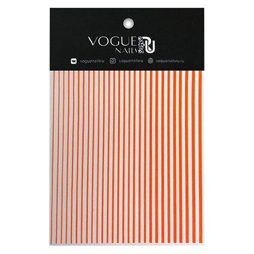 Силиконовые наклейки Vogue Nails, оранжевые vg/sn012 - фото 547857