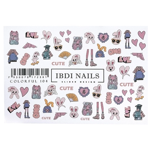 Слайдер дизайн COLORFUL №104, IBDI Nails id/COLORFUL104