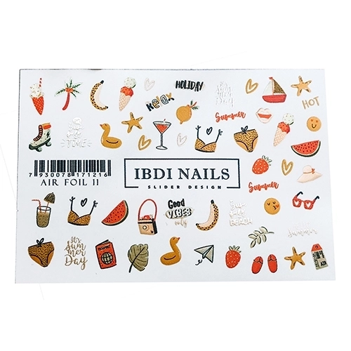Слайдер дизайн IBDI Nails AIR FOIL 11 id/AIRF11