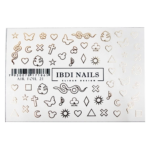 Слайдер дизайн IBDI Nails AIR FOIL 21 id/AIRF21