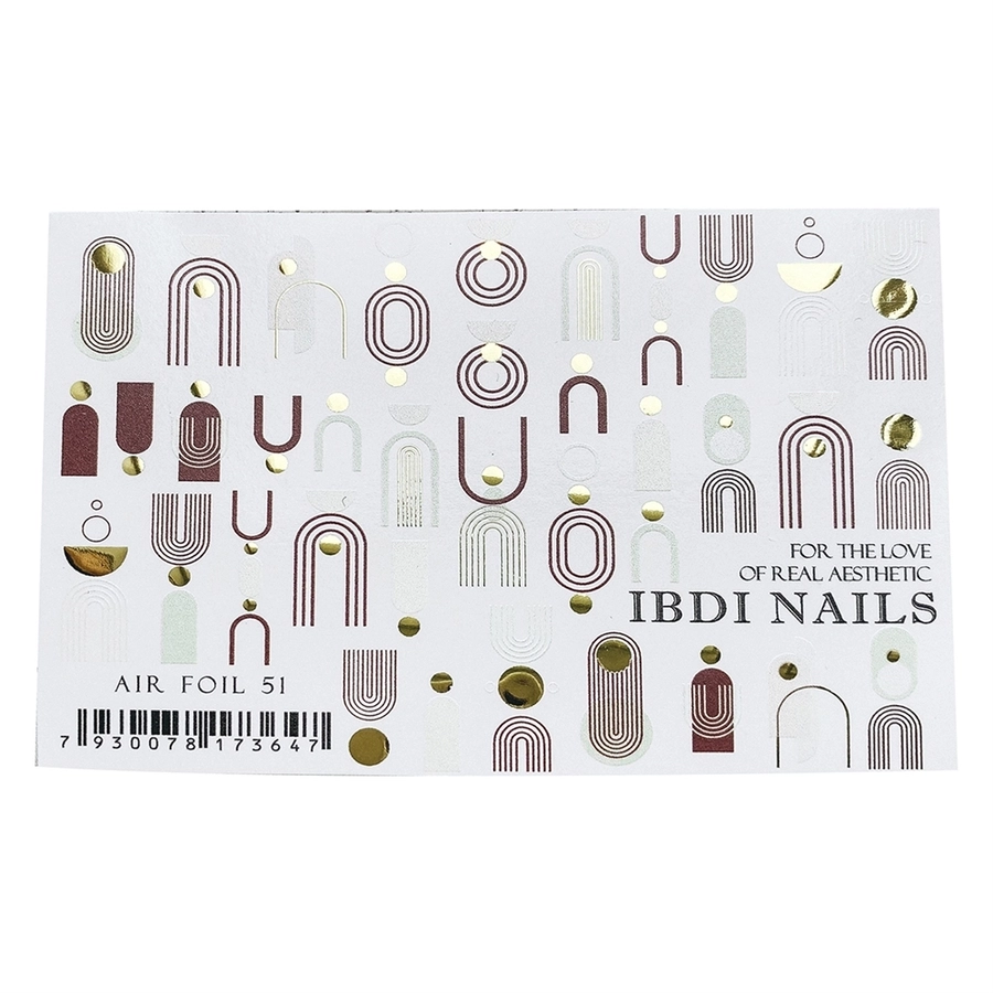 Слайдер дизайн IBDI Nails AIR FOIL 51 id/AIRF51