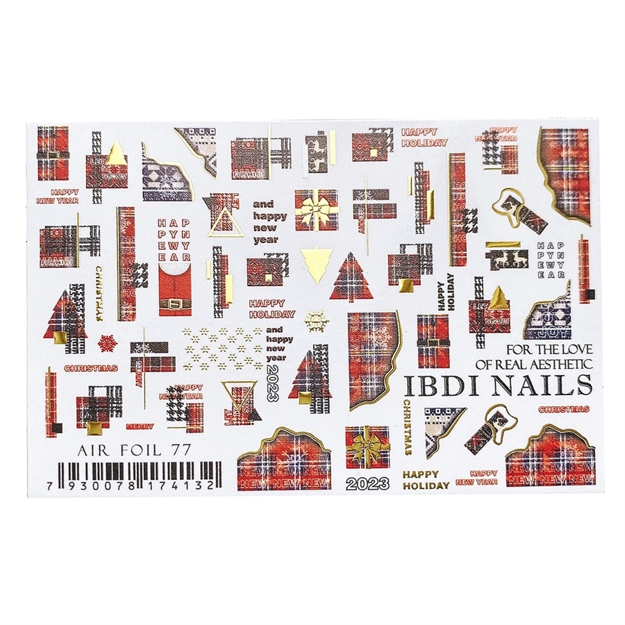 Слайдер дизайн IBDI Nails AIR FOIL 77 id/AIRF77