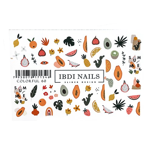 Слайдер дизайн IBDI Nails COLORFUL №60 id/COLORFUL60 - фото 549395