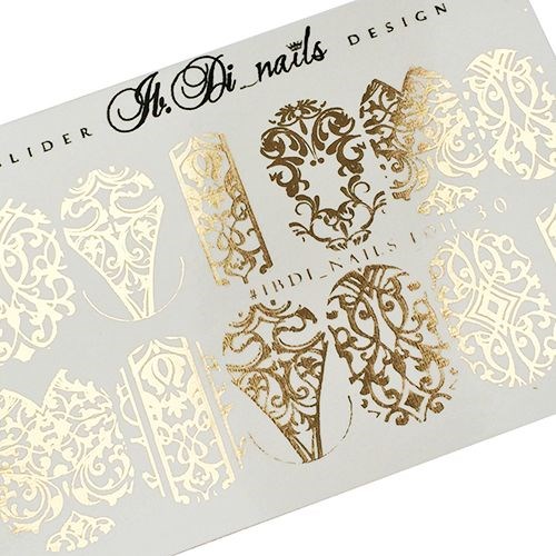 Слайдер фольгированный FOIL 30 (золото), IBDI Nails id/f30g - фото 550333