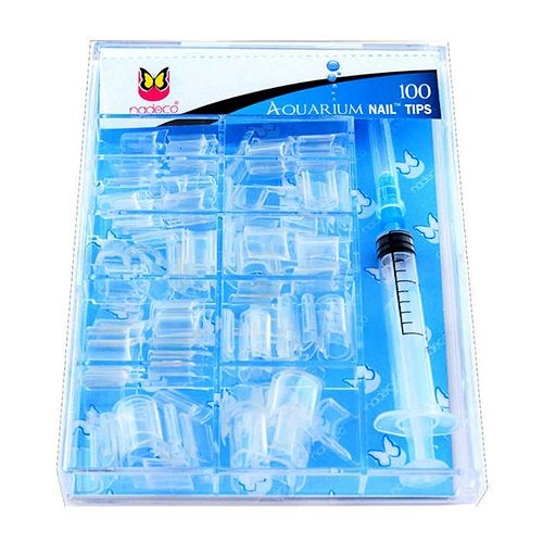 Типсы для аквариумного дизайна Aquarium Nail Tips aqua - фото 555026