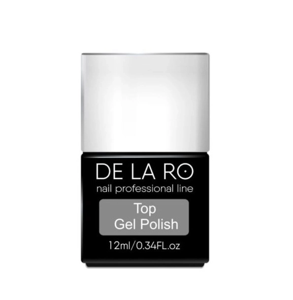 Топ для ногтей Delaro Gloss No Wipe без липкого слоя, 12 мл Del/TRG10