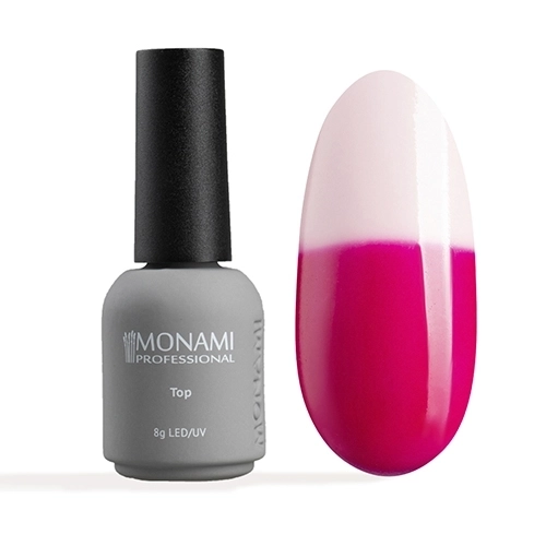Топ для ногтей Monami Super Shine Thermo Pink, 8 мл mi/tstp8
