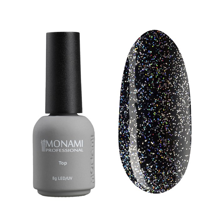 Топ для ногтей Monami Super Shine top Starburst top Holographic, 8 мл mi/0882 - фото 556272