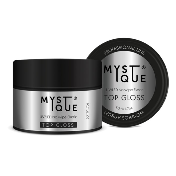 Топ для ногтей Mystique Gloss без липкого слоя, 50 мл MstT50 - фото 556337