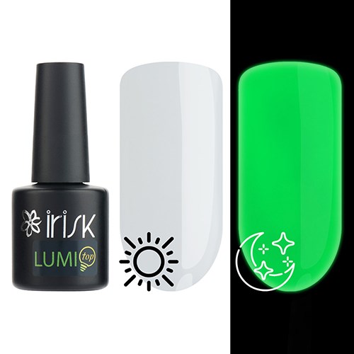 Топ для ногтей люминесцентный Irisk Lumi Top 01 глянцевый, без липкого слоя, 10 мл М529-18-01 - фото 556782
