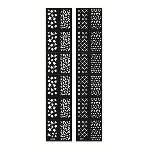 Трафареты для ногтей Nail Art Hollow Sticker NAJV - фото 556957