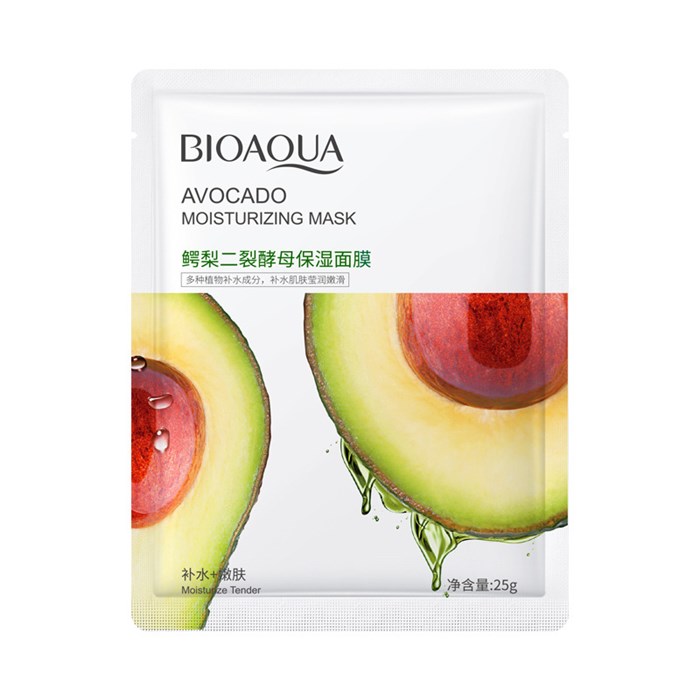 Увлажняющая тканевая маска для лица BIOAQUA с экстрактом авокадо, 25 г BQY74947(57881) - фото 557239