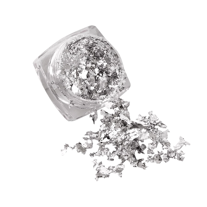 Хлопья Юки Сусальное золото Silver UKPT-S