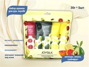 Набор кремов для рук Joysilk, авокадо, лимон, грейпфрут, 30г*5шт krem-nab-meidia-1