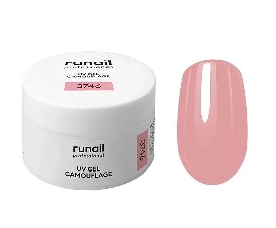 Гель для ногтей ruNail камуфлирующий Нежный лепесток, 30 г 3746