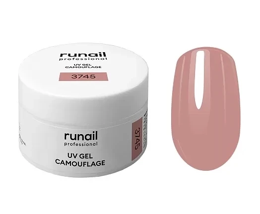 Гель для ногтей ruNail камуфлирующий Розовые небеса, 56 г 3745